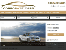 Tablet Screenshot of corporate-cars.co.uk